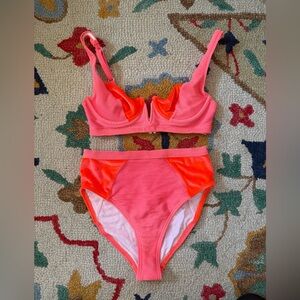 Urban Outfitters Coral Bikini